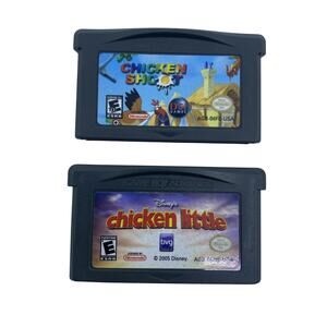 Chicken Shoot & Chicken Little Nintendo Game Boy Advance GBA Lot Tested Working